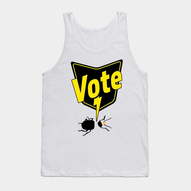 Know Your Parasites Vote Bug Spray Tank Top by OrangeMonkeyArt